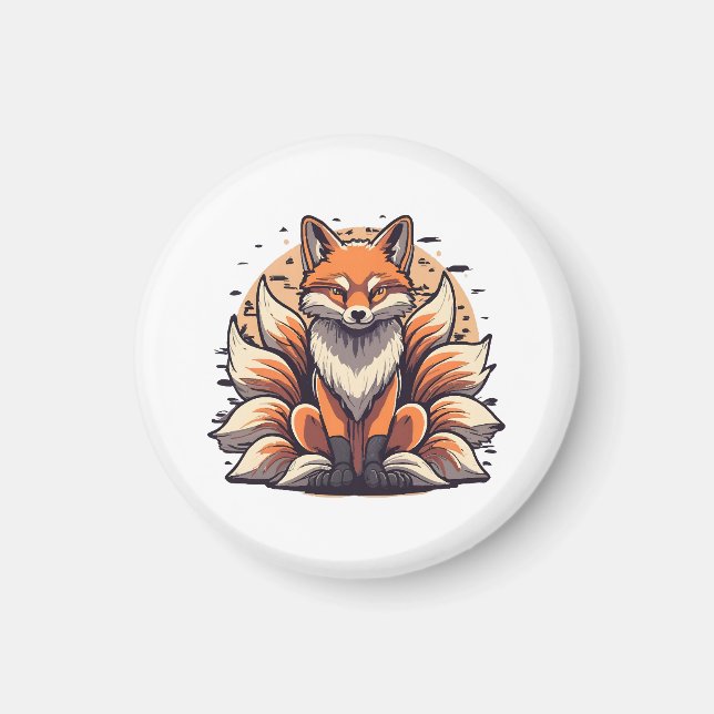 Aimant Renard à 9 queues (Devant)