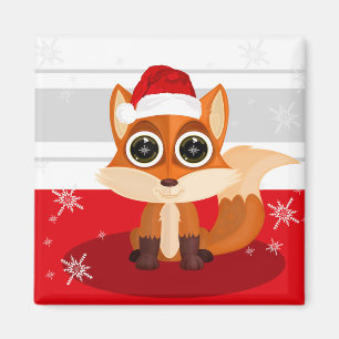 Aimant Renard de Noël