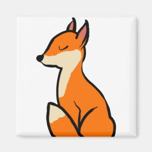 Aimant Renard personnalisable