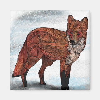 Aimant renard rouge