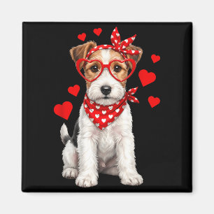 Aimant Renard Terrier Saint-Valentin Poilu Chien Amoureux
