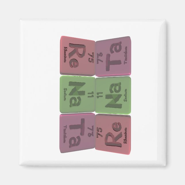 Aimant Renata comme Rhenium Sodium Tantalum (Devant)