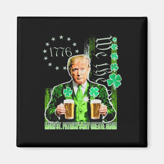 Aimant Rendre à la Saint Patrick sa grande fête le drapea (Devant)