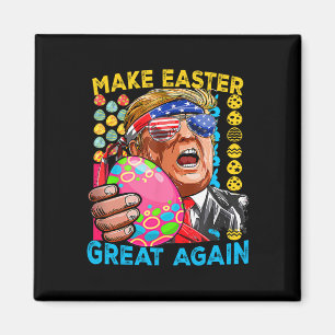 Aimant Rendre à Pâques sa grandeur Trump Bunny Drapeau