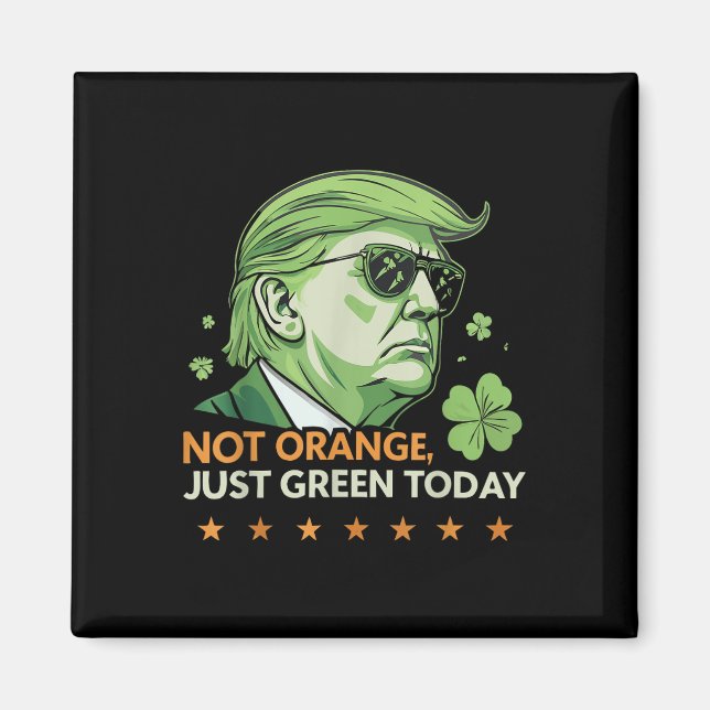 Aimant Rendre à St Paddy's Great Again - Drôle Trump &amp (Devant)
