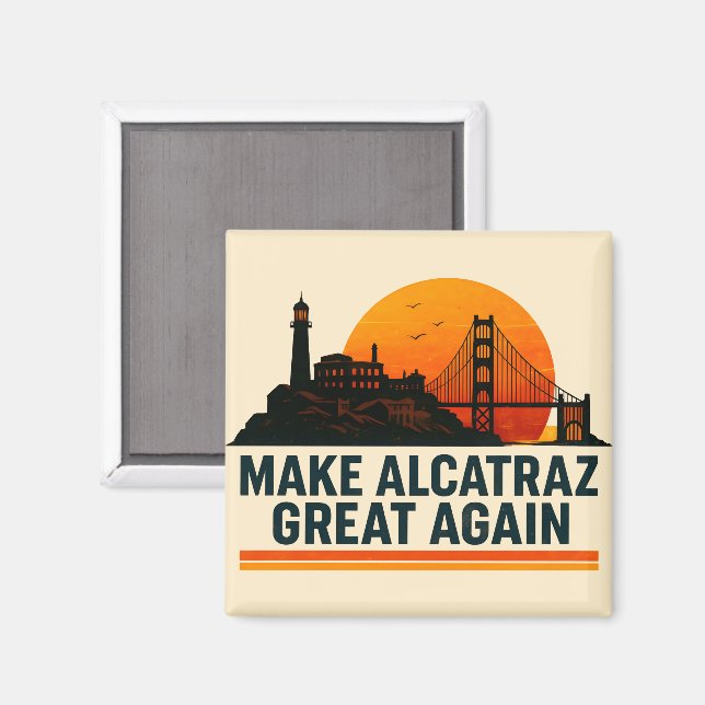 Aimant Rendre Alcatraz super encore drôle (Recto/Verso)
