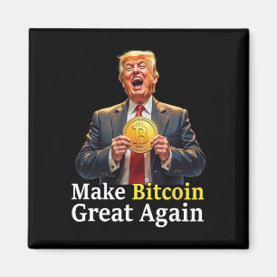 Aimant Rendre Bitcoin Great Again Trump Bitcoin Crypto Fu