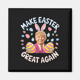 Aimant Rendre la Pâques grande encore amusante Trump Bunn