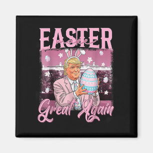 Aimant Rendre la Pâques grande encore amusante Trump Bunn
