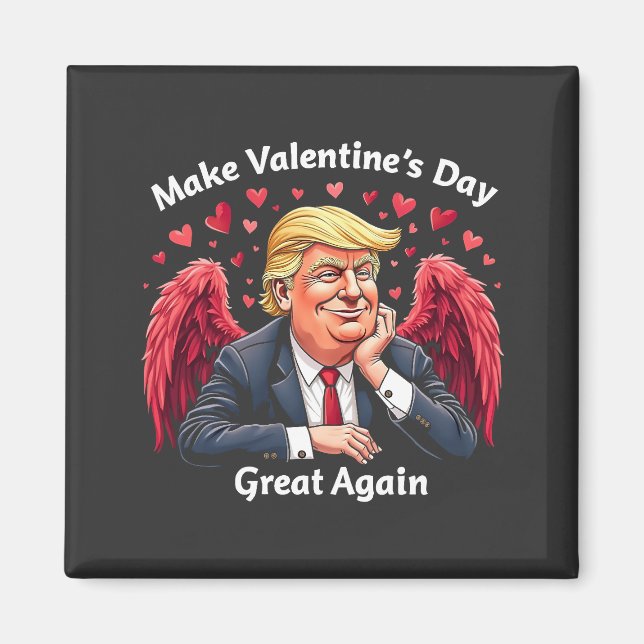 Aimant Rendre la Saint-Valentin grande aux amateurs de Tr (Devant)