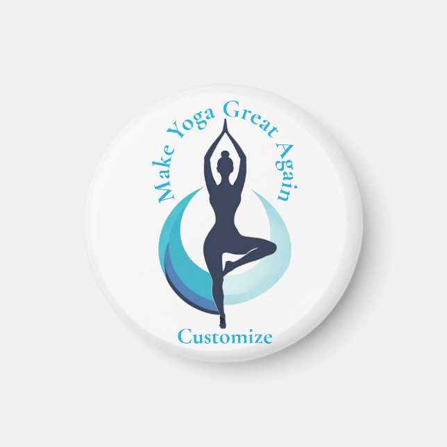 Aimant Rendre le yoga super Thunder_Cove (Devant)