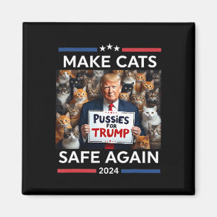 Aimant Rendre les animaux en sécurité Trump 2024 Sauver n