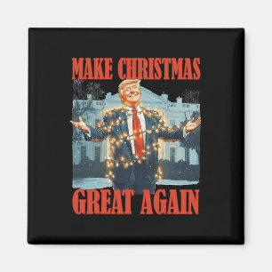 Aimant Rendre Noël super à nouveau amusant Père Noël Trum