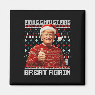 Aimant Rendre Noël super à nouveau drôle Père Noël Trump