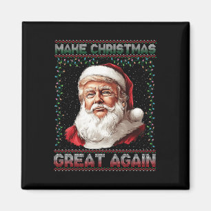 Aimant Rendre Noël super à nouveau drôle Père Noël Trump