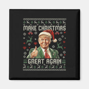 Aimant Rendre Noël super à nouveau drôle Père Noël Trump