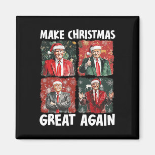 Aimant Rendre Noël super à nouveau drôle Père Noël Trump