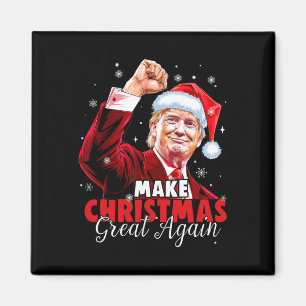 Aimant Rendre Noël super Père Noël amusant Trump Noël