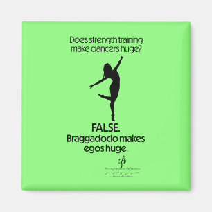 Aimant Renforcement musculaire Danseurs Gros Bloc. Texte 