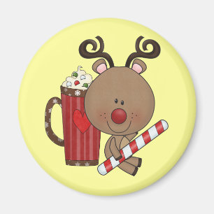 Aimant Renne de Rudy avec du cacao