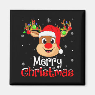 Aimant Renne Joyeux Noël Famille Hommes Femmes Enfants Xm