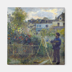 Aimant Renoir - Claude Monet peignant dans son jardin