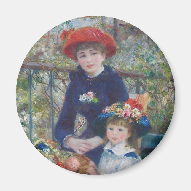 Aimant Renoir Deux Sœurs Terrasse Impressionnisme Françai (Devant)