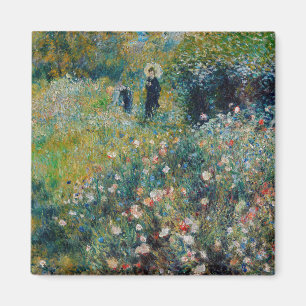 Aimant Renoir - Femme au parasol dans un jardin