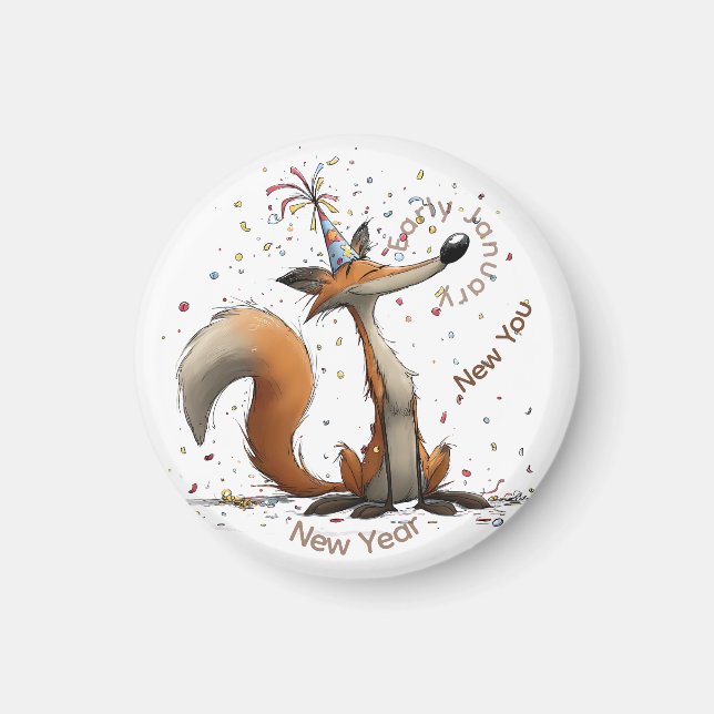 Aimant Renouvellement de début janvier Fox (Devant)