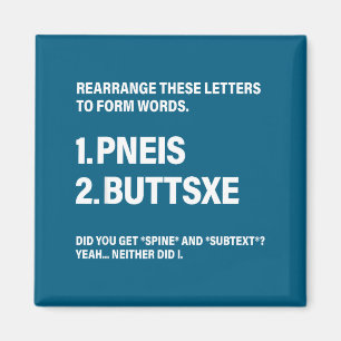 Aimant Réorganisez ces lettres pour former des mots 