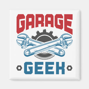 Aimant Réparation du véhicule mécanique du Geek de garage