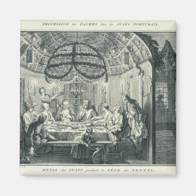 Aimant Repas juif pendant la fête des Tabernacles, i (Devant)