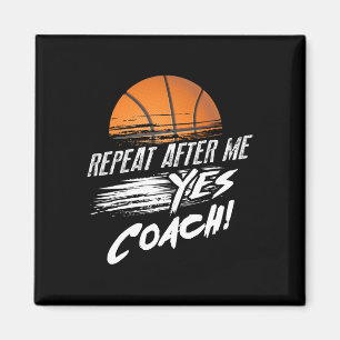 Aimant Répète Après Moi Oui Coach Mignon Sketll Drôle Ll