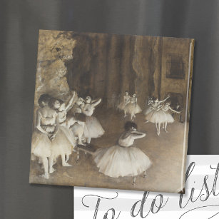 Aimant Répétition de ballet sur scène   Edgar Degas