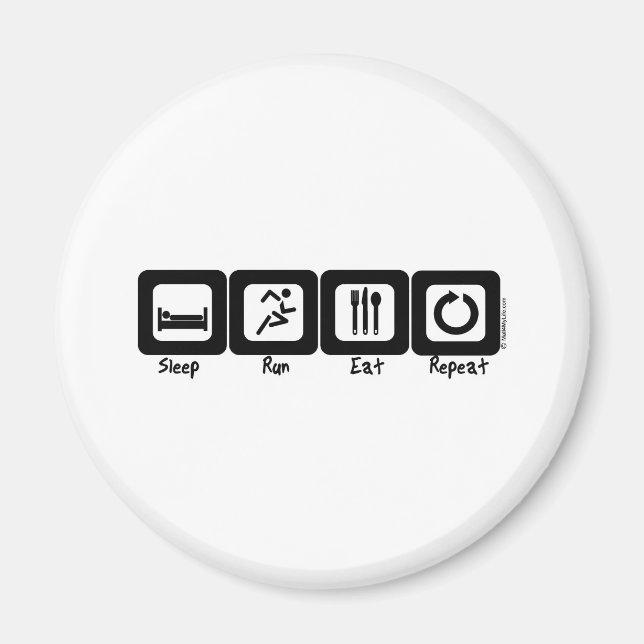 Aimant Répétition de la course de sommeil (Devant)