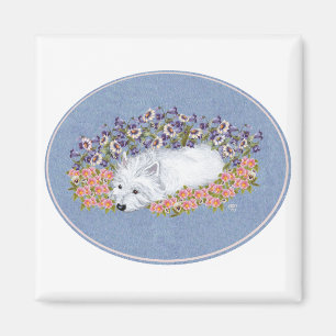 Aimant Repose florale Westie
