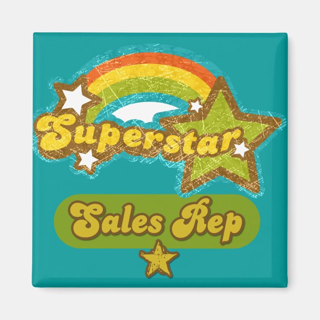 Aimant Représentant commercial Superstar (Devant)