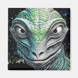 Aimant Reptilian Lizard Homme Alien Extraterrestre En cou