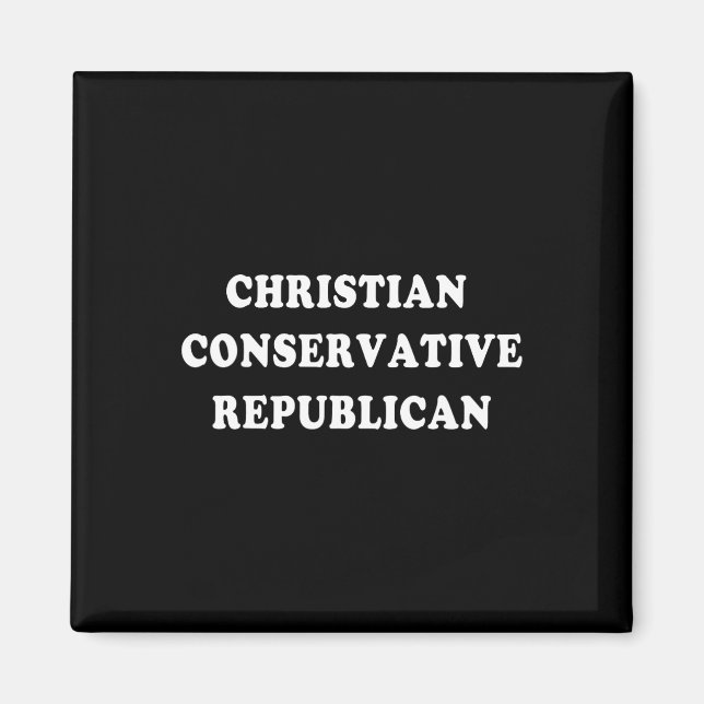 Aimant Républicain conservateur chrétien (Devant)