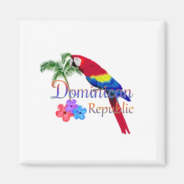 Aimant République Dominicaine Tropical (Devant)