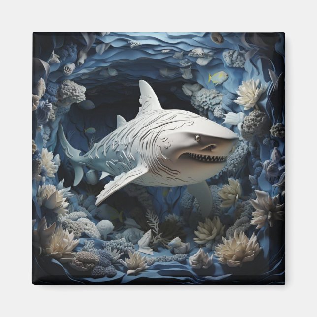 Aimant Requin 3D (Devant)