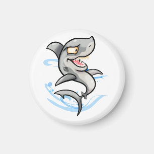 Aimant Requin caricature cool
