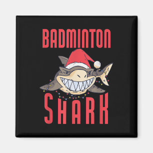Aimant Requin de badminton Vacances de Noël - Jeu de badm