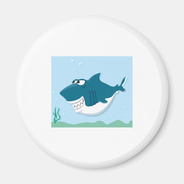 Aimant requin de dessin animé mignon (Devant)
