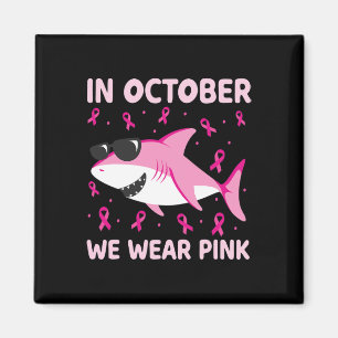 Aimant Requin En Octobre Nous Portons Le Cancer Du Sein R