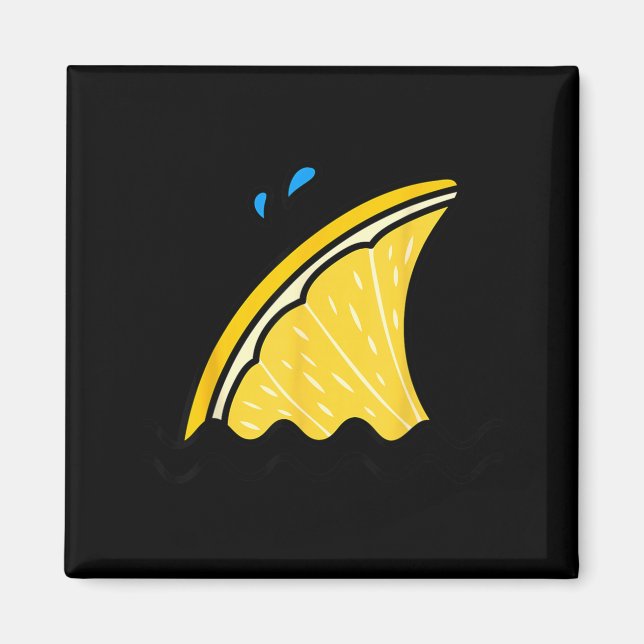 Aimant Requin Kawaii Lemon Lime Funny Famille Été (Devant)