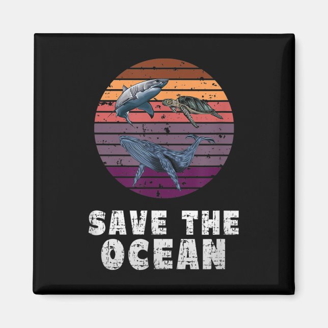 Aimant Requin, Tortue de mer, Baleine, Protection De l'en (Devant)