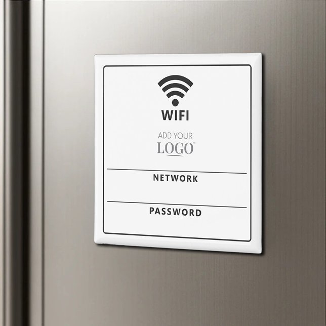 Aimant Réseau Wifi Mot De Passe Qr Code Modern Business L (Créateur téléchargé)
