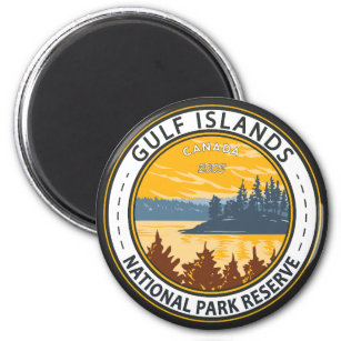 Aimant Réserve de parc national des Îles-Gulf Badge du Ca
