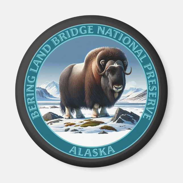 Aimant Réserve nationale de Bering Land Bridge en Alaska (Devant)